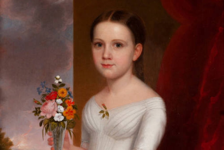 portrait of laura jane crouse as a child