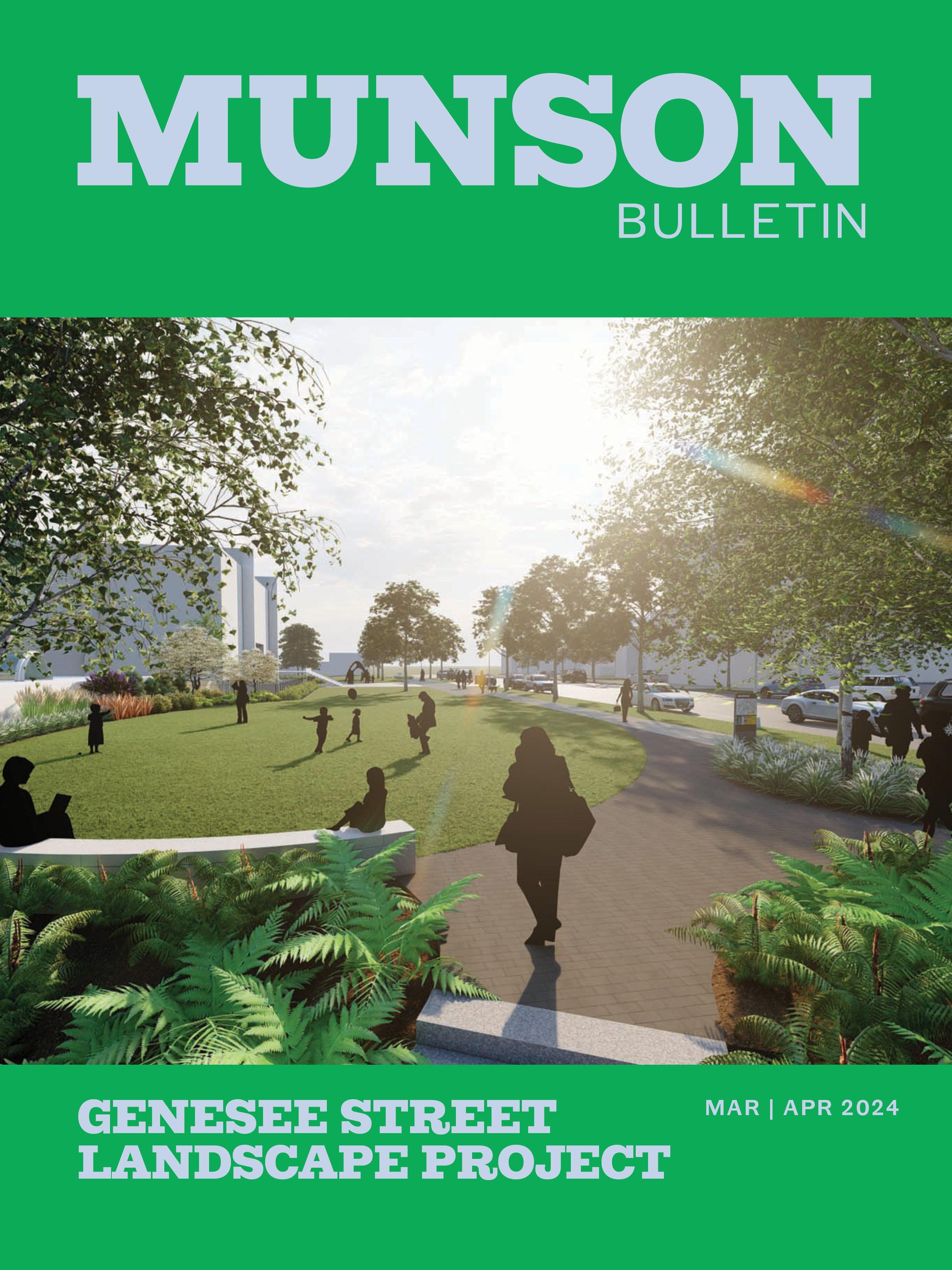 front page from march/april 2024 munson bulletin