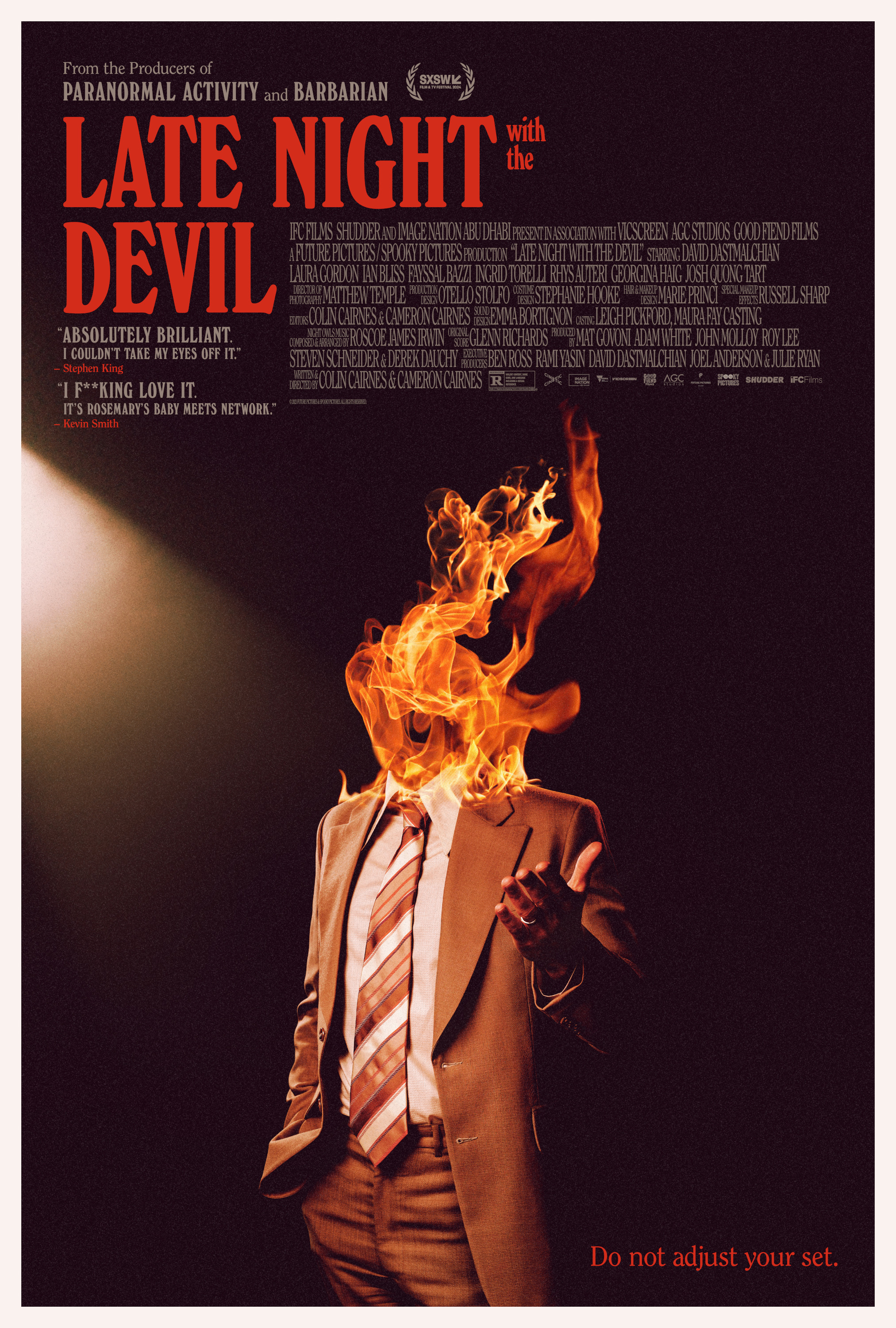 movie poster for Late Night with the Devil