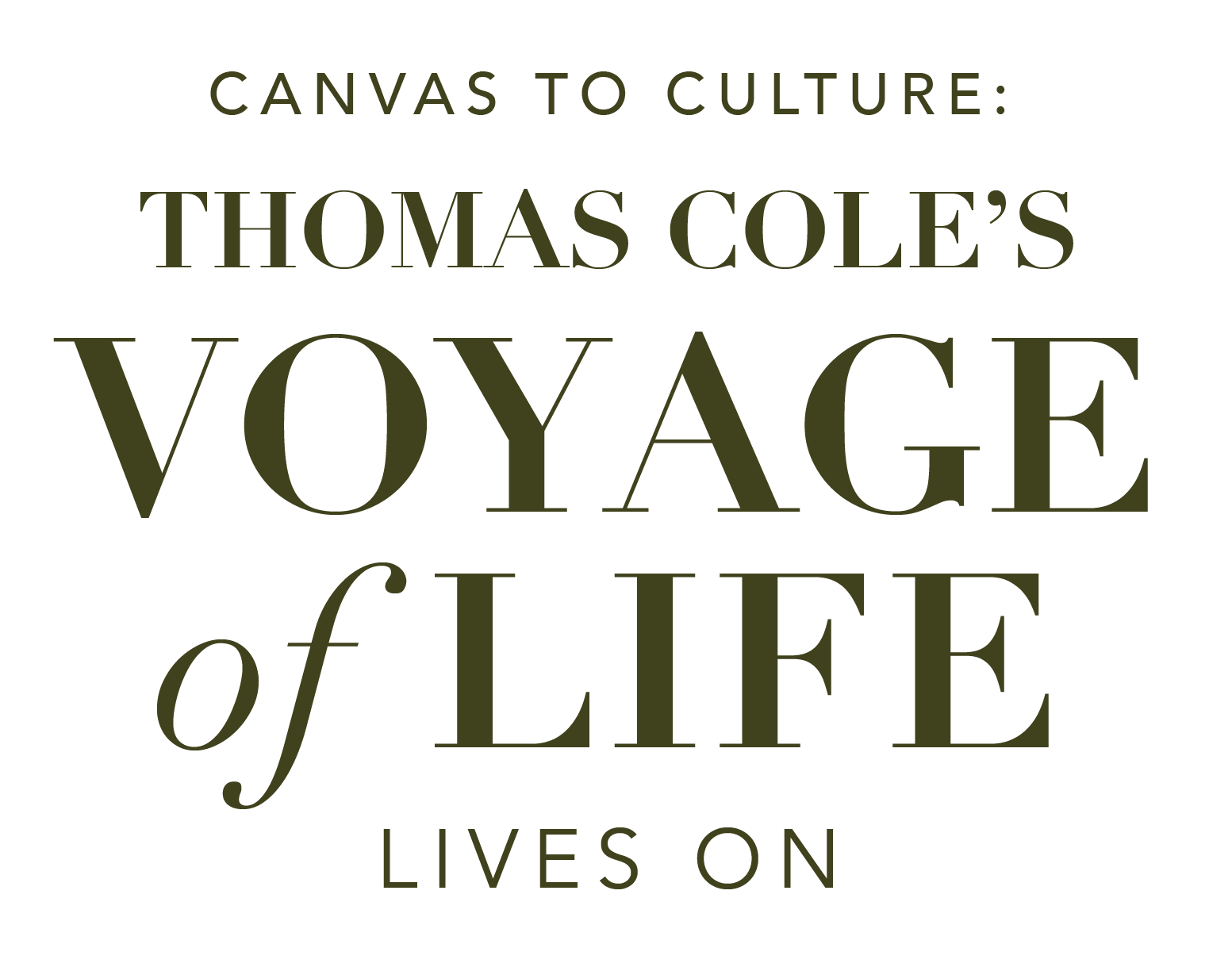 canvas to culture: thomas cole's voyage of life lives on